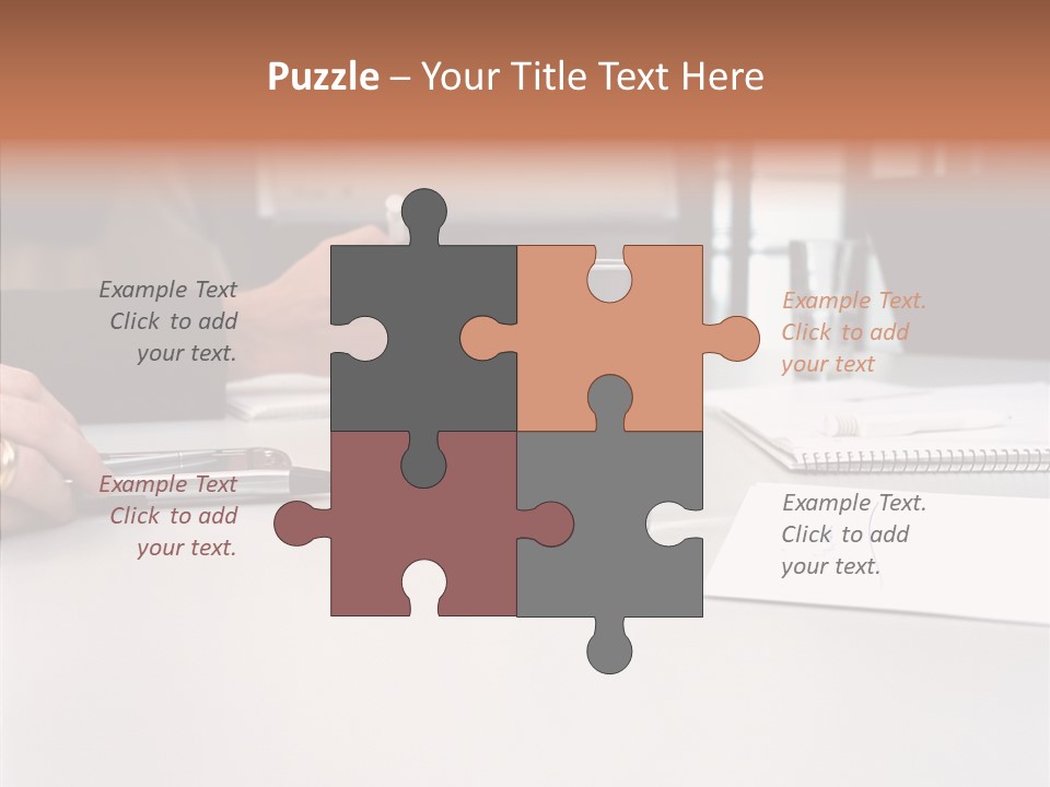 Businesswoman Giving Presentation PowerPoint Template