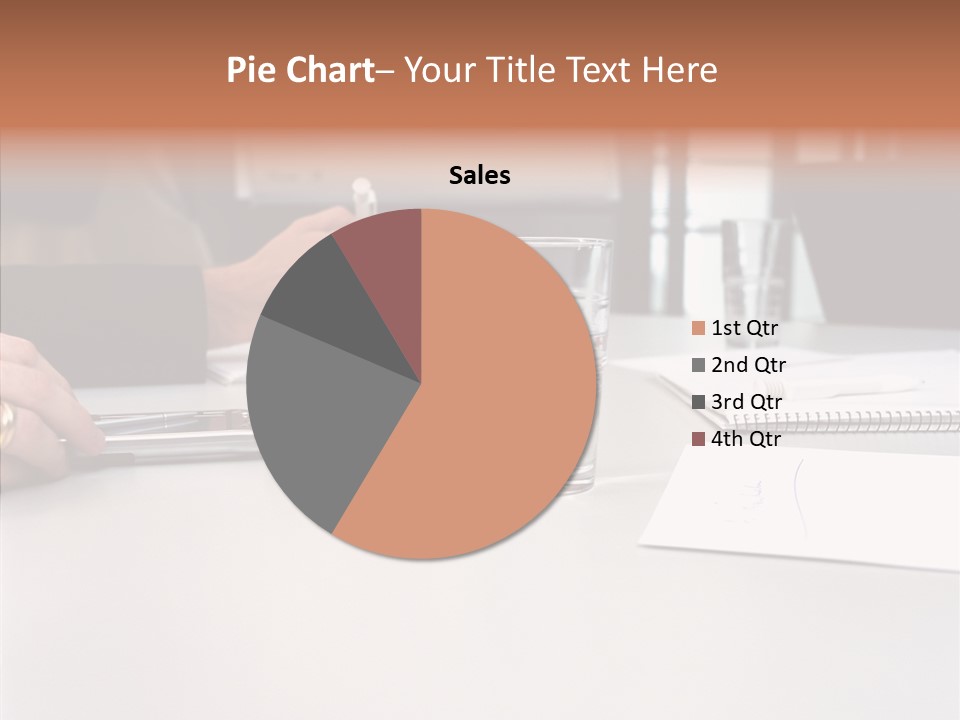 Businesswoman Giving Presentation PowerPoint Template