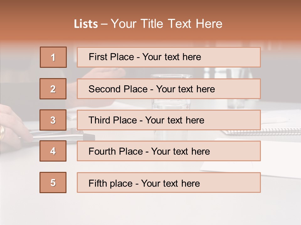 Businesswoman Giving Presentation PowerPoint Template