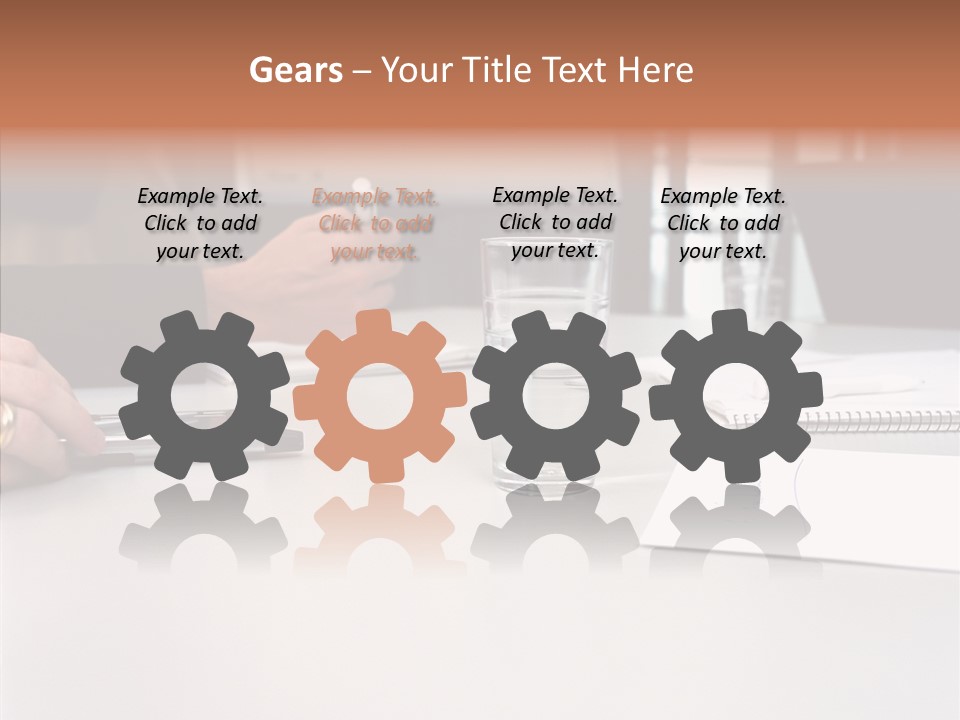 Businesswoman Giving Presentation PowerPoint Template