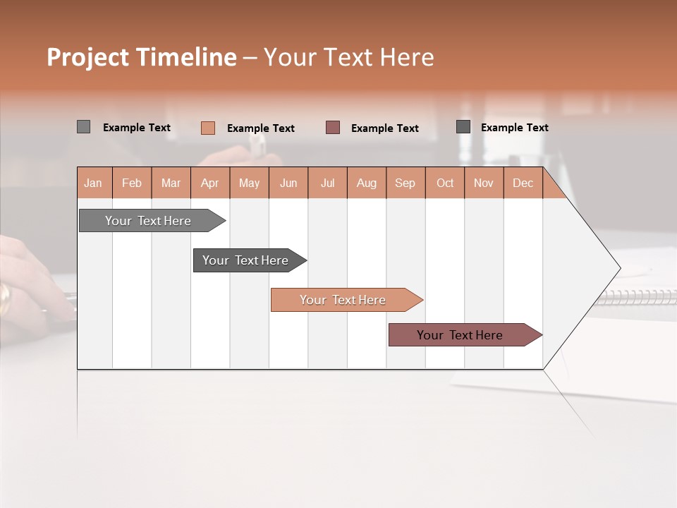 Businesswoman Giving Presentation PowerPoint Template