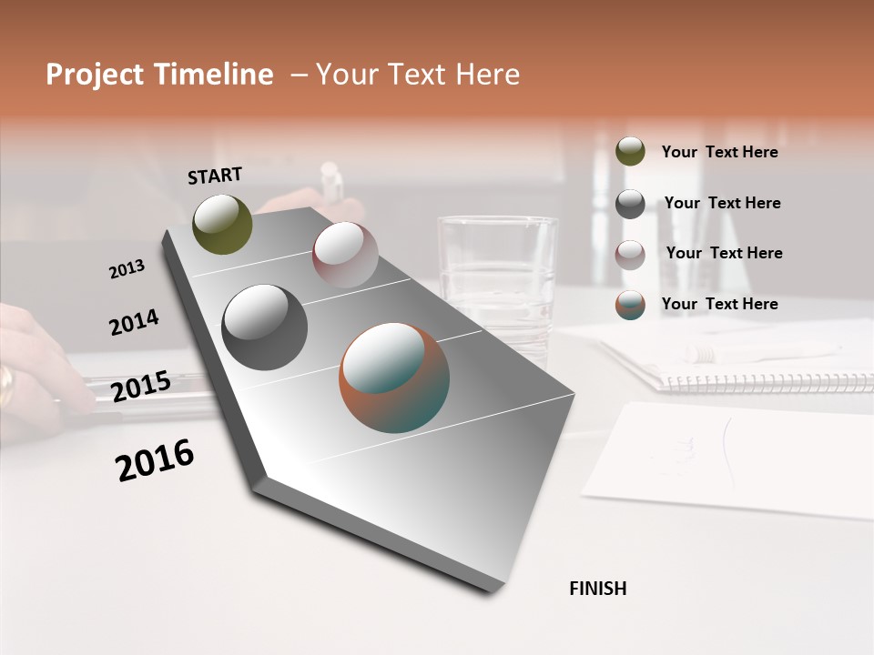Businesswoman Giving Presentation PowerPoint Template