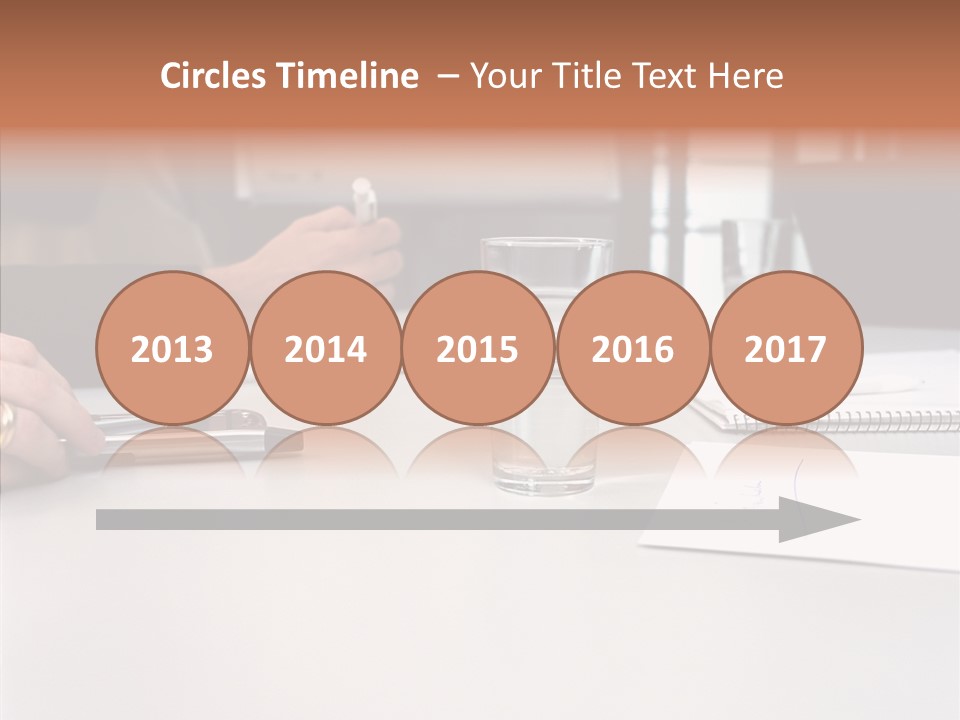 Businesswoman Giving Presentation PowerPoint Template