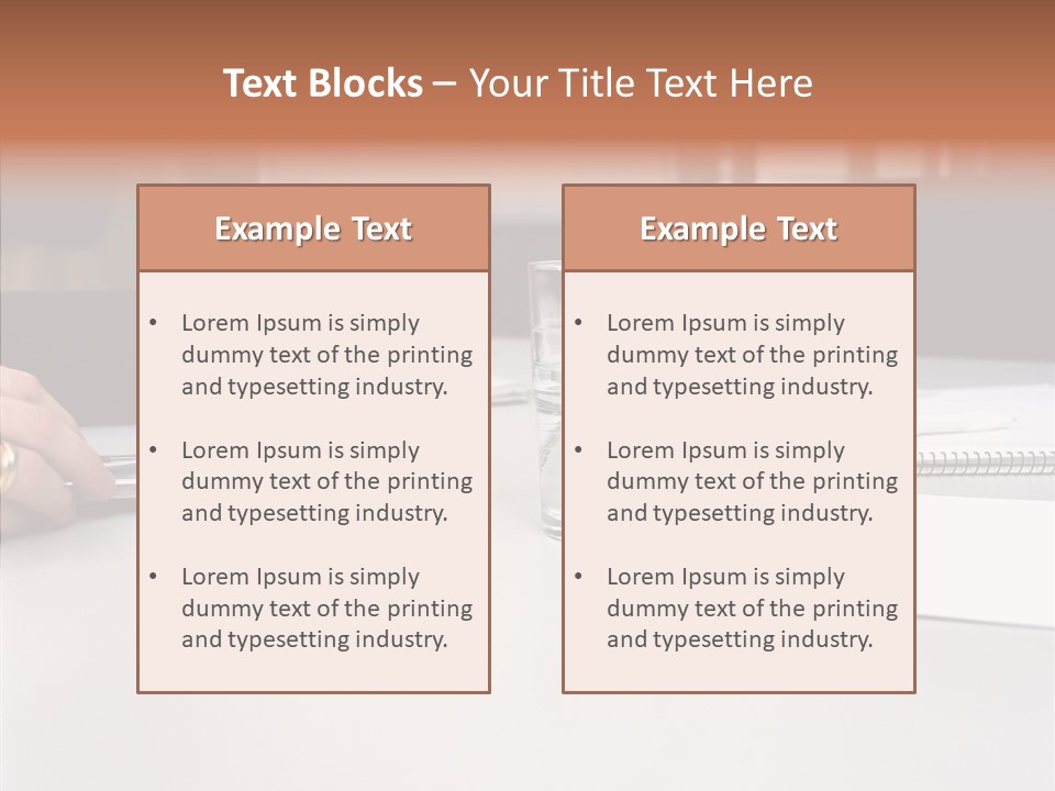 Businesswoman Giving Presentation PowerPoint Template