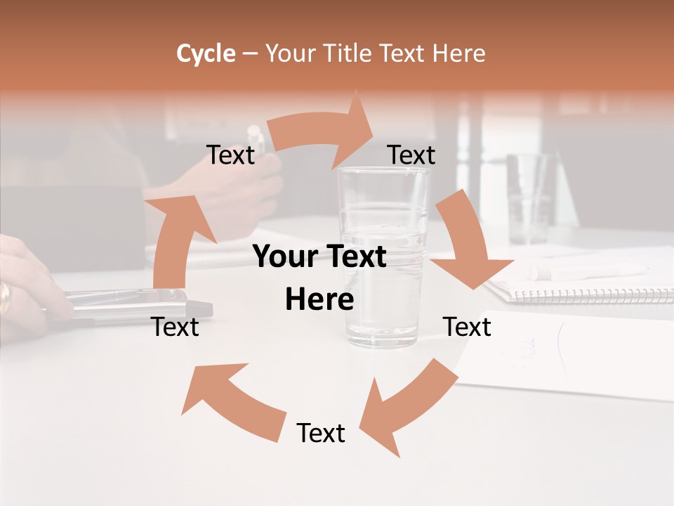 Businesswoman Giving Presentation PowerPoint Template