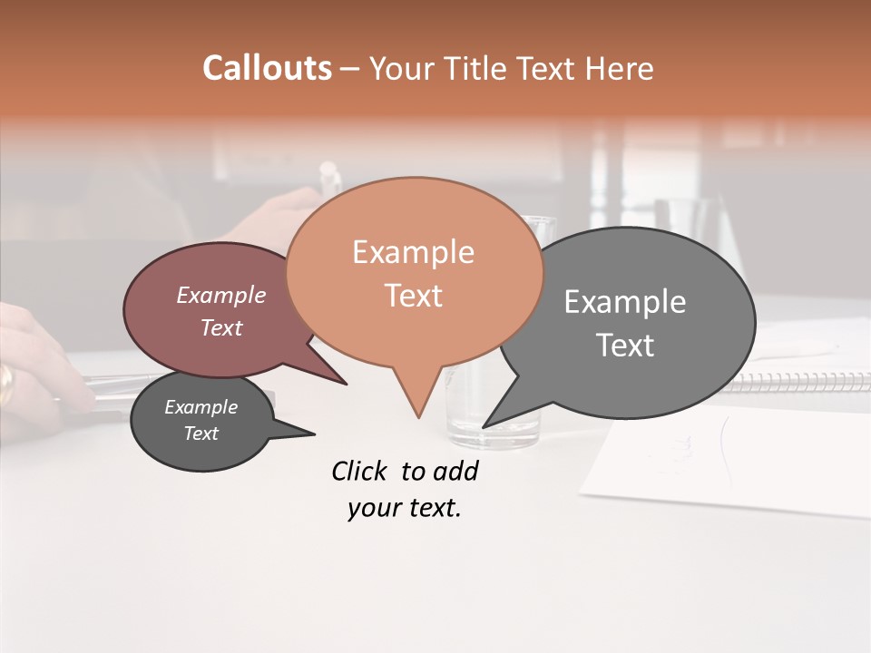 Businesswoman Giving Presentation PowerPoint Template