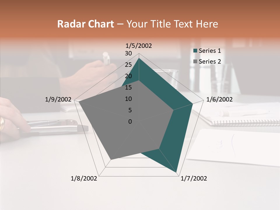 Businesswoman Giving Presentation PowerPoint Template