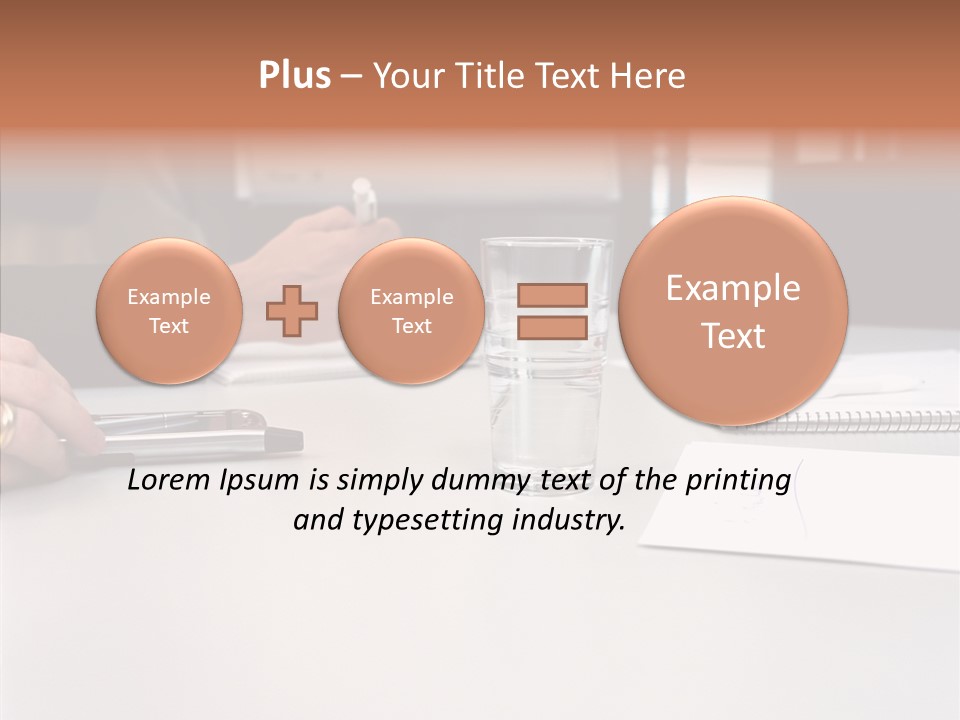 Businesswoman Giving Presentation PowerPoint Template