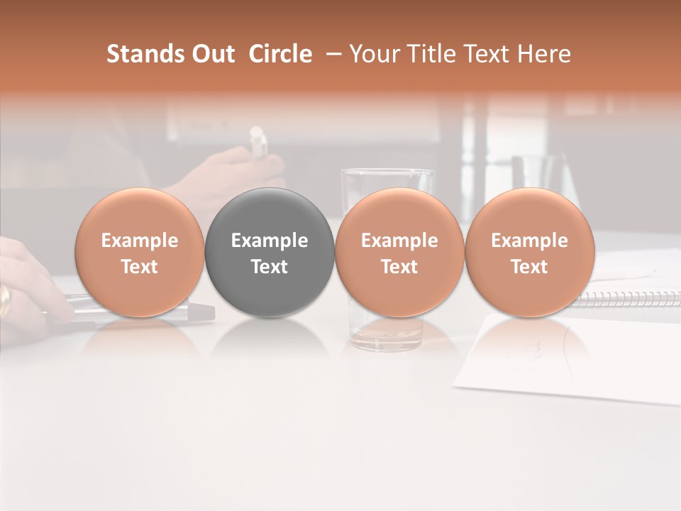 Businesswoman Giving Presentation PowerPoint Template