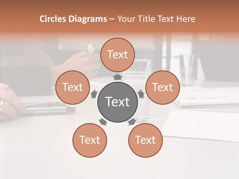 Businesswoman Giving Presentation PowerPoint Template