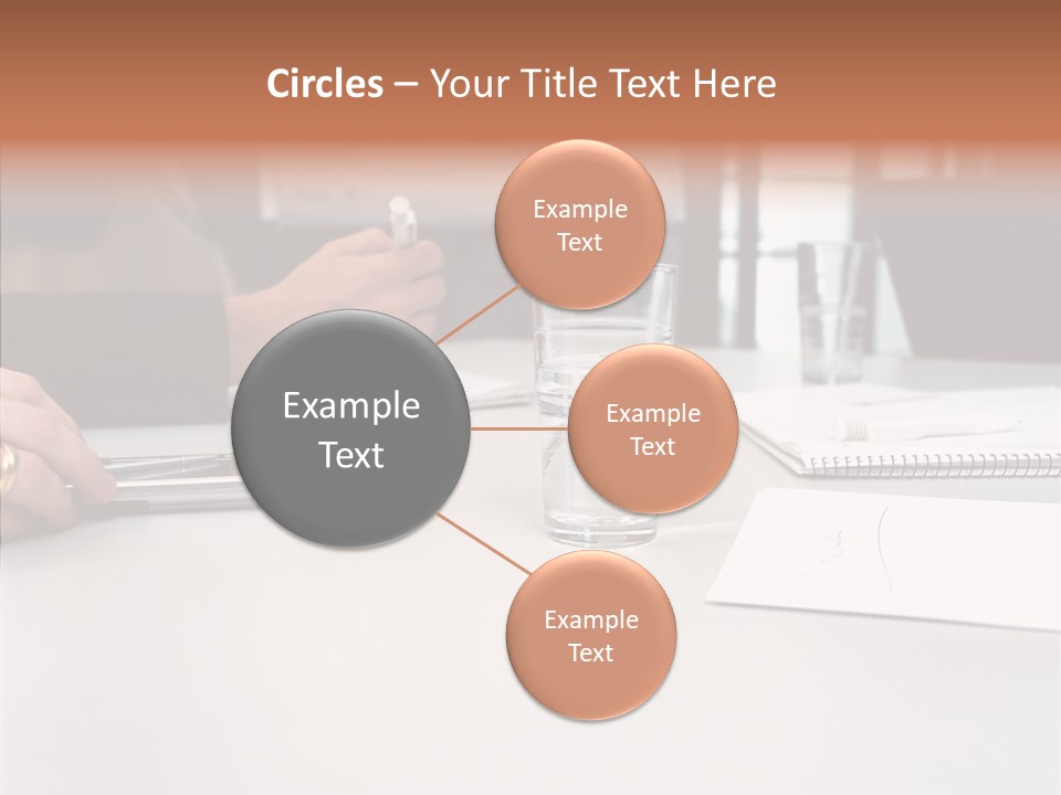 Businesswoman Giving Presentation PowerPoint Template