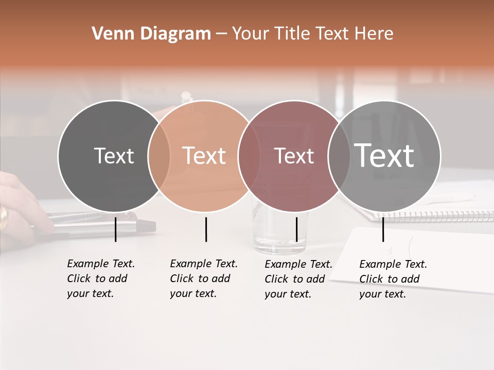 Businesswoman Giving Presentation PowerPoint Template