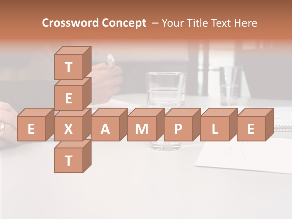 Businesswoman Giving Presentation PowerPoint Template