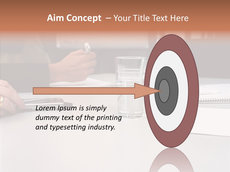 Businesswoman Giving Presentation PowerPoint Template