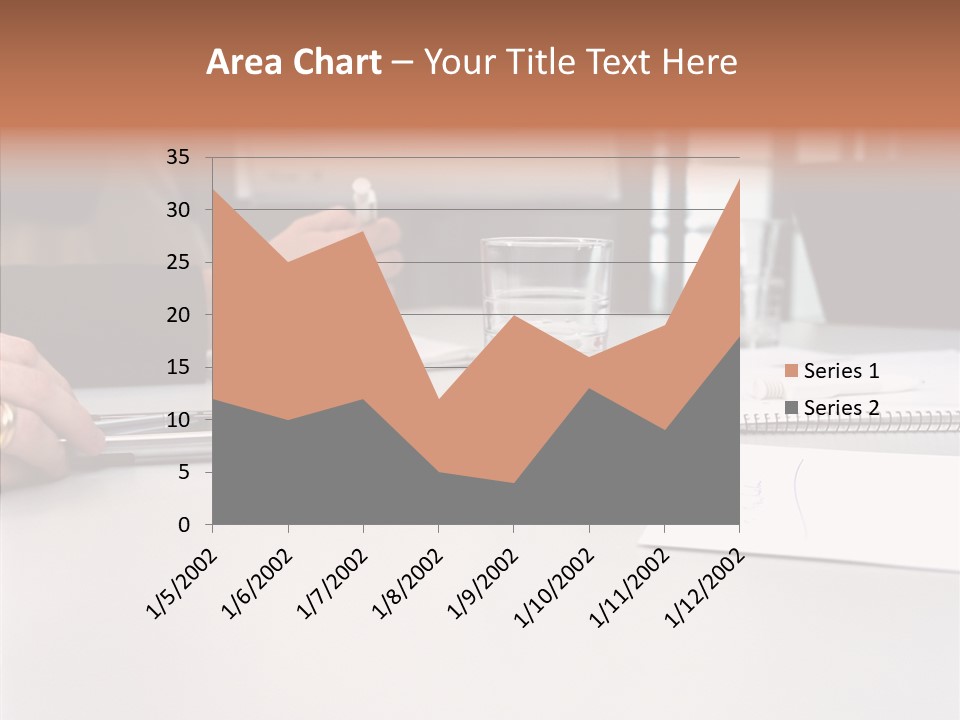 Businesswoman Giving Presentation PowerPoint Template
