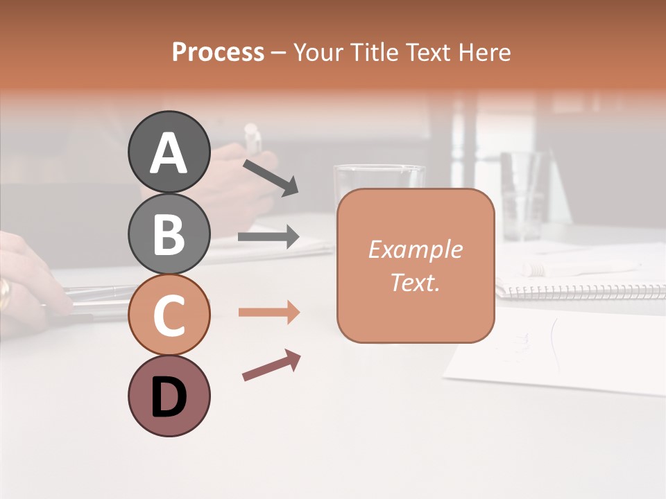 Businesswoman Giving Presentation PowerPoint Template