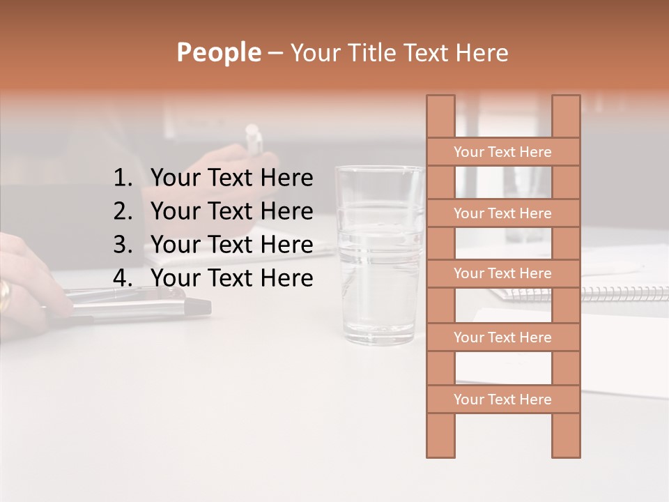 Businesswoman Giving Presentation PowerPoint Template