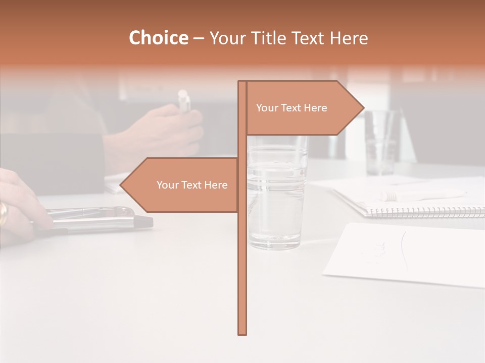 Businesswoman Giving Presentation PowerPoint Template