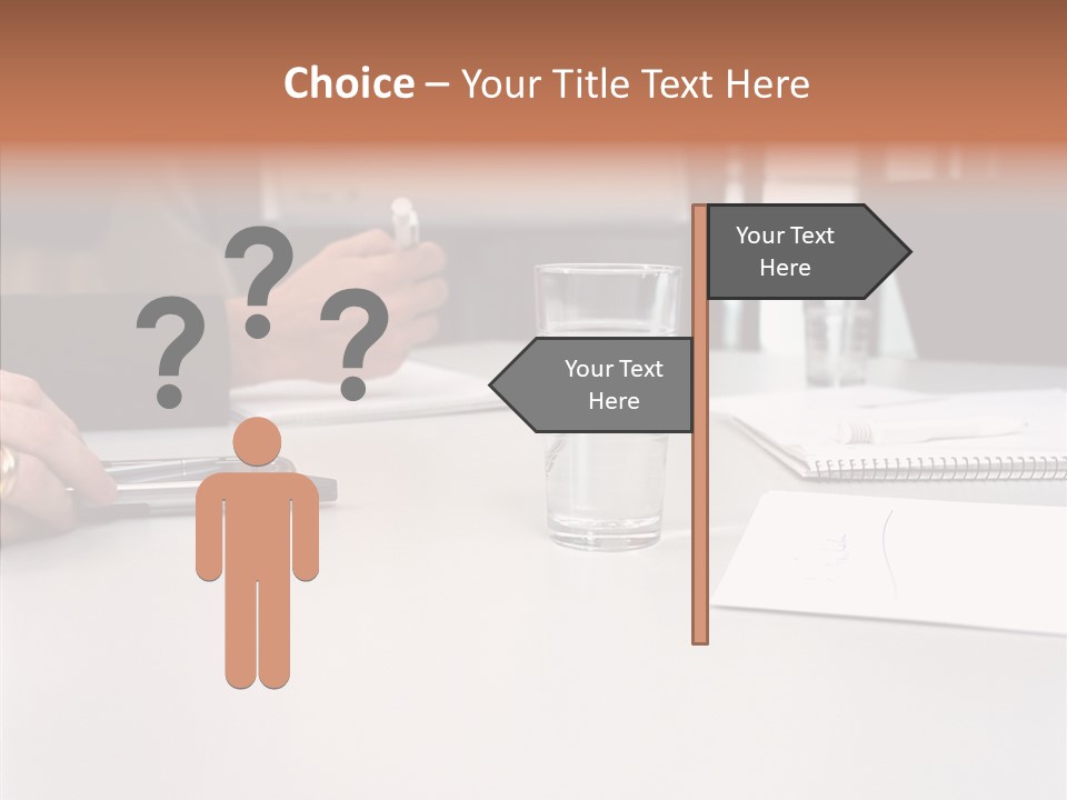 Businesswoman Giving Presentation PowerPoint Template