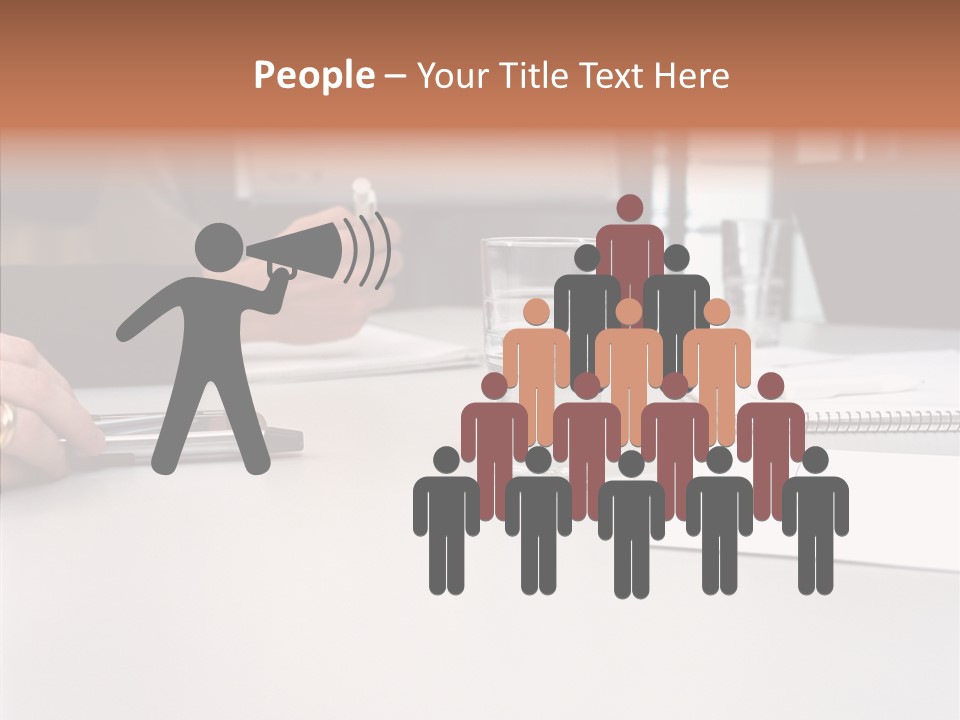 Businesswoman Giving Presentation PowerPoint Template