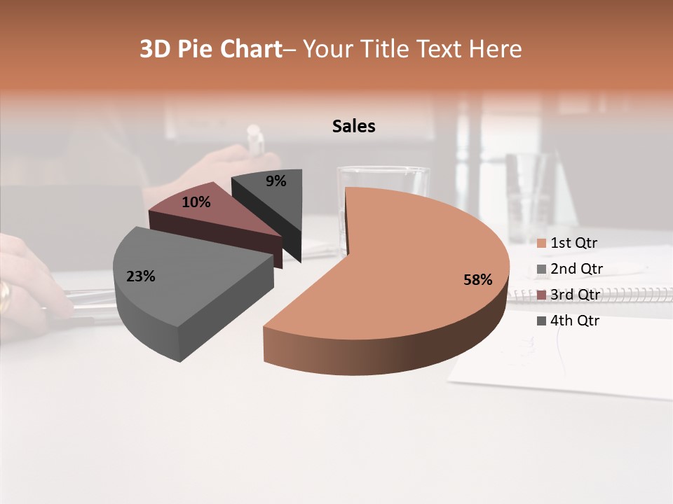 Businesswoman Giving Presentation PowerPoint Template