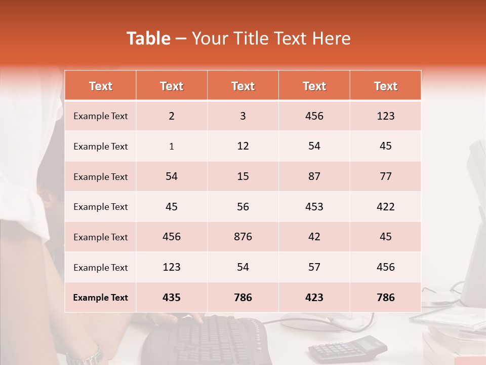 Office Workers Looking At Computer Monitor PowerPoint Template