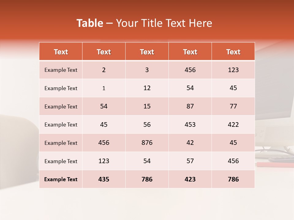 Businesswoman Using Computer PowerPoint Template