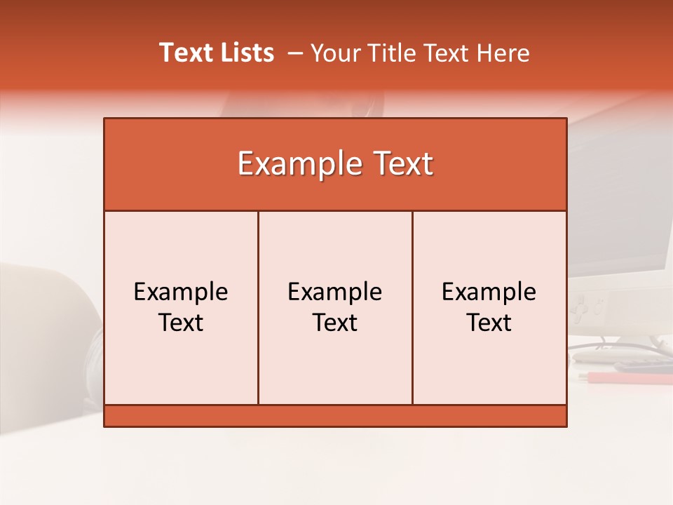 Businesswoman Using Computer PowerPoint Template