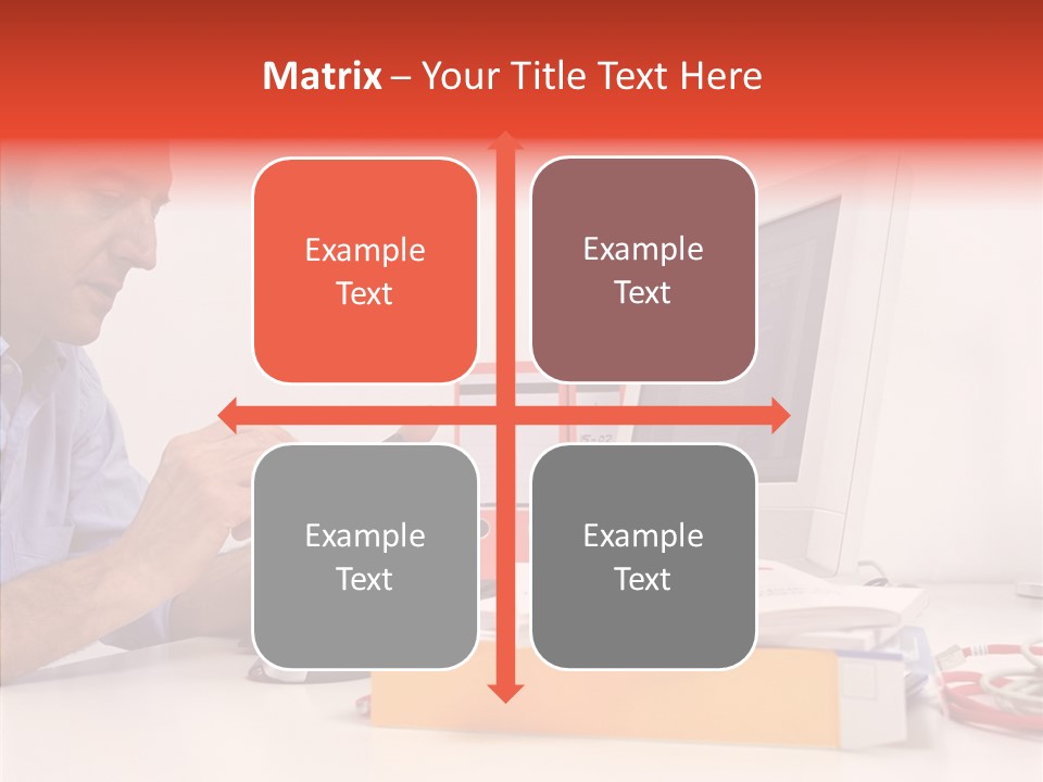 Manager Solves Tasks PowerPoint Template