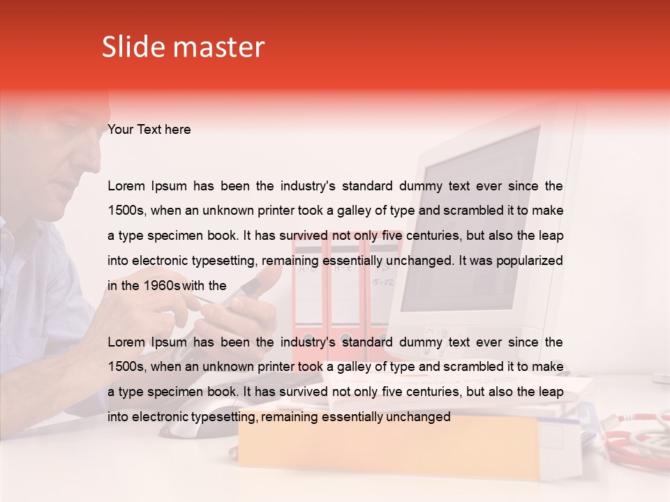 Manager Solves Tasks PowerPoint Template