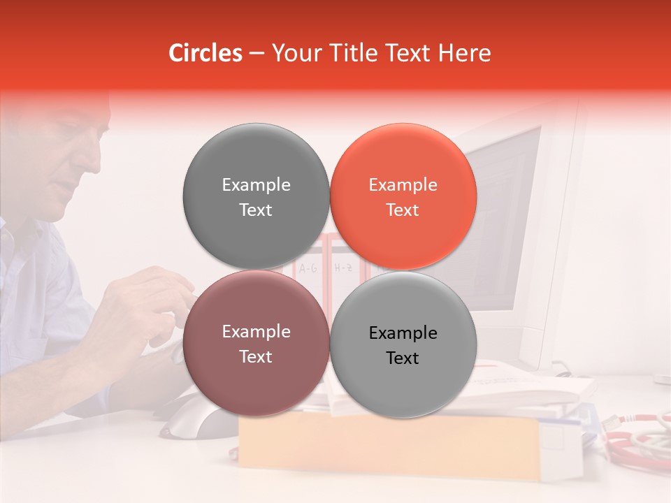 Manager Solves Tasks PowerPoint Template