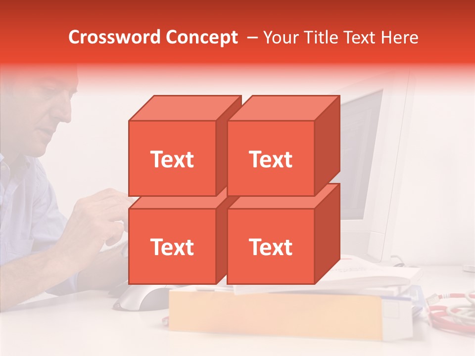 Manager Solves Tasks PowerPoint Template