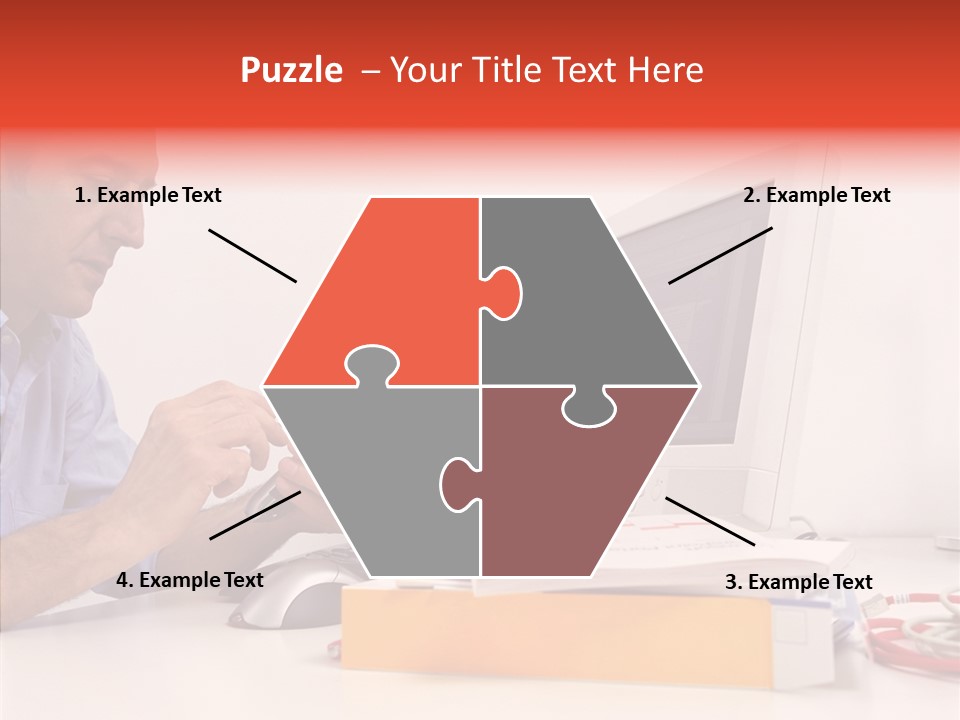 Manager Solves Tasks PowerPoint Template