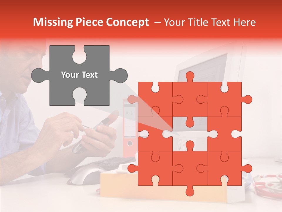 Manager Solves Tasks PowerPoint Template