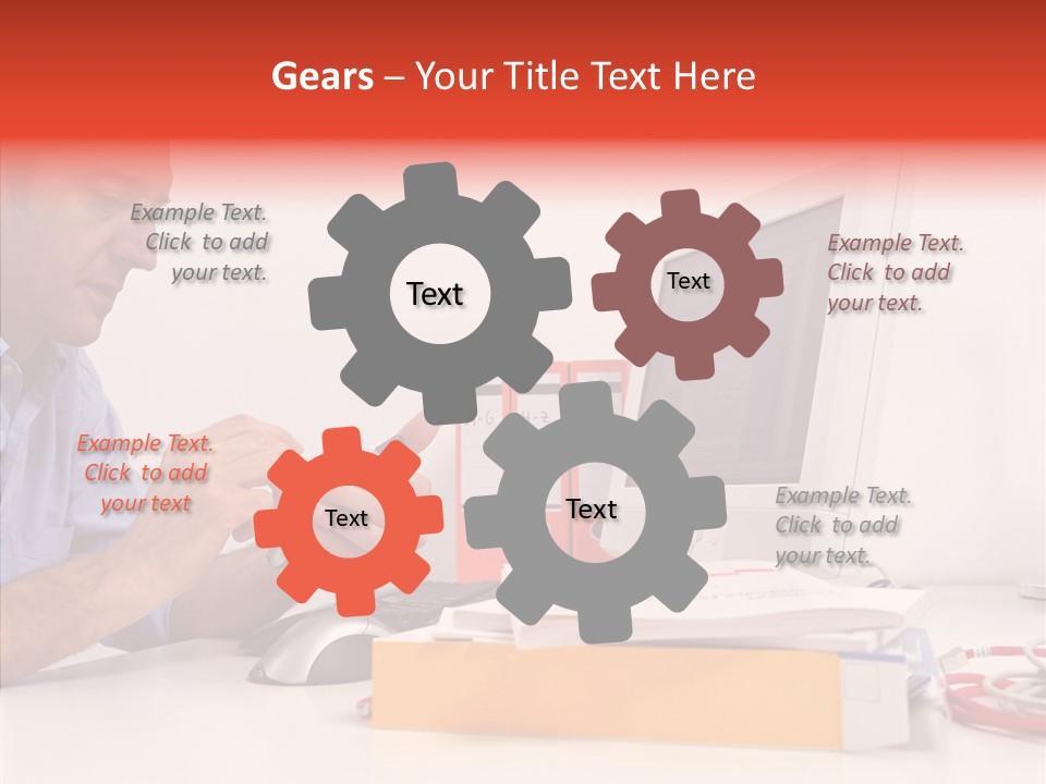 Manager Solves Tasks PowerPoint Template