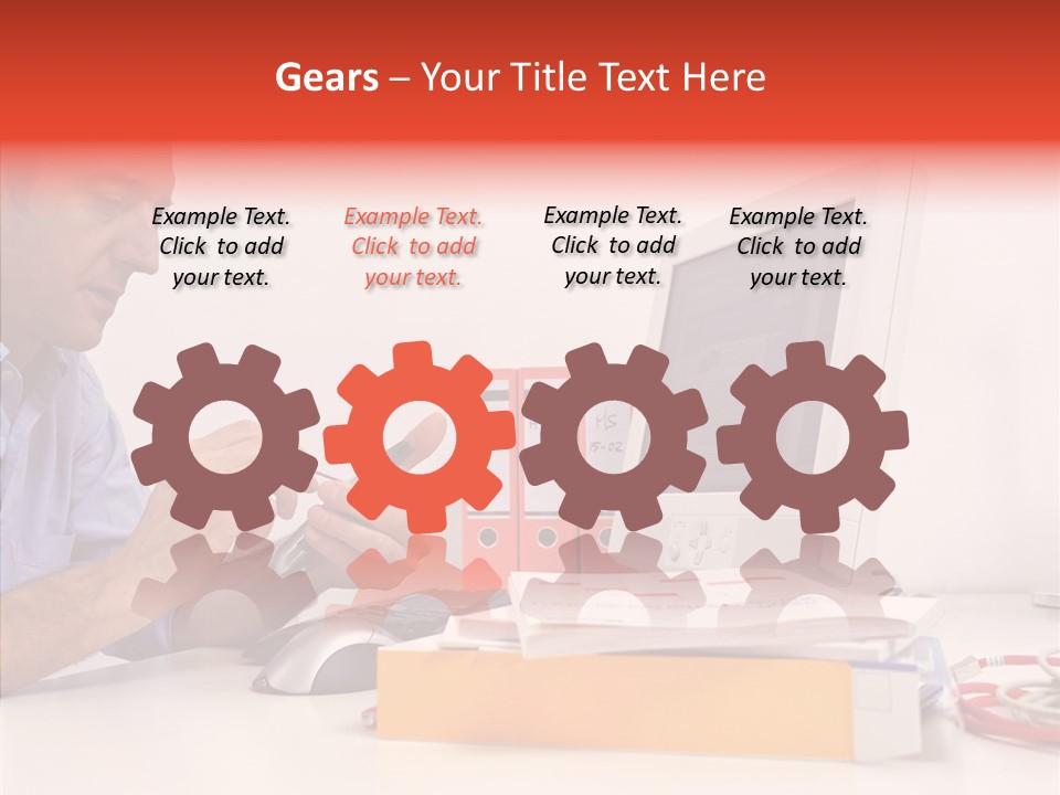 Manager Solves Tasks PowerPoint Template