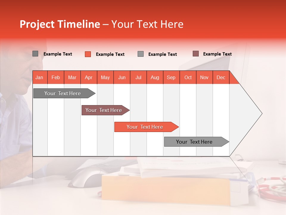 Manager Solves Tasks PowerPoint Template