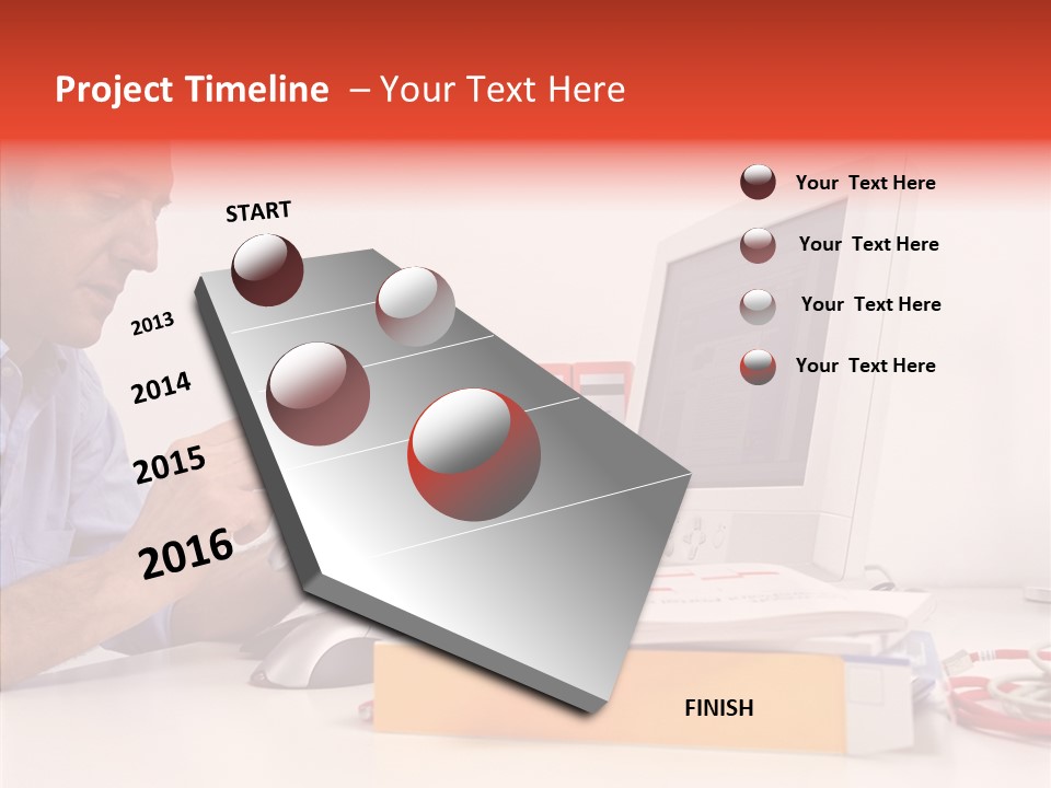 Manager Solves Tasks PowerPoint Template