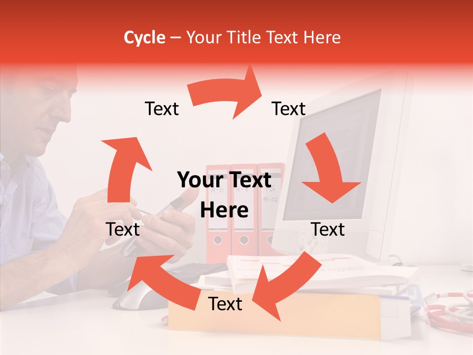 Manager Solves Tasks PowerPoint Template