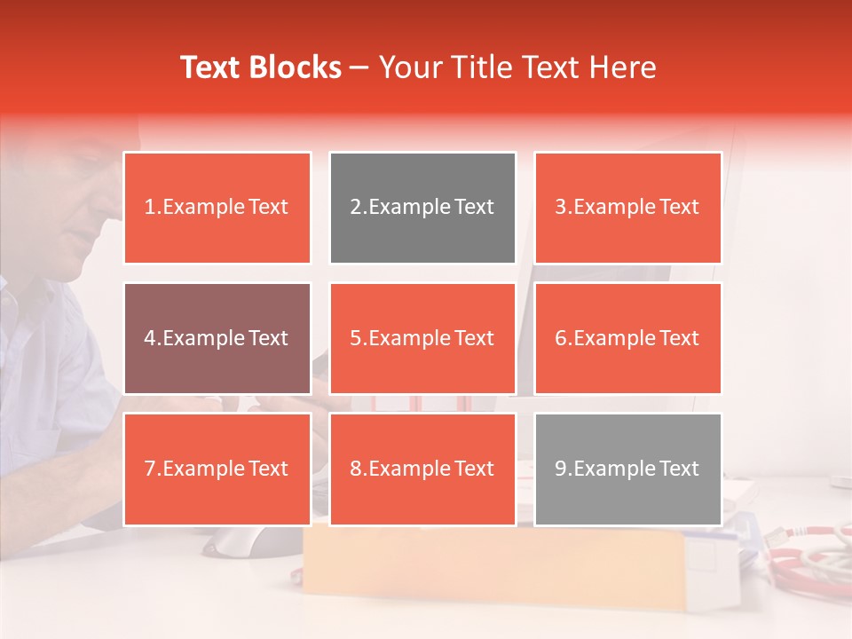Manager Solves Tasks PowerPoint Template