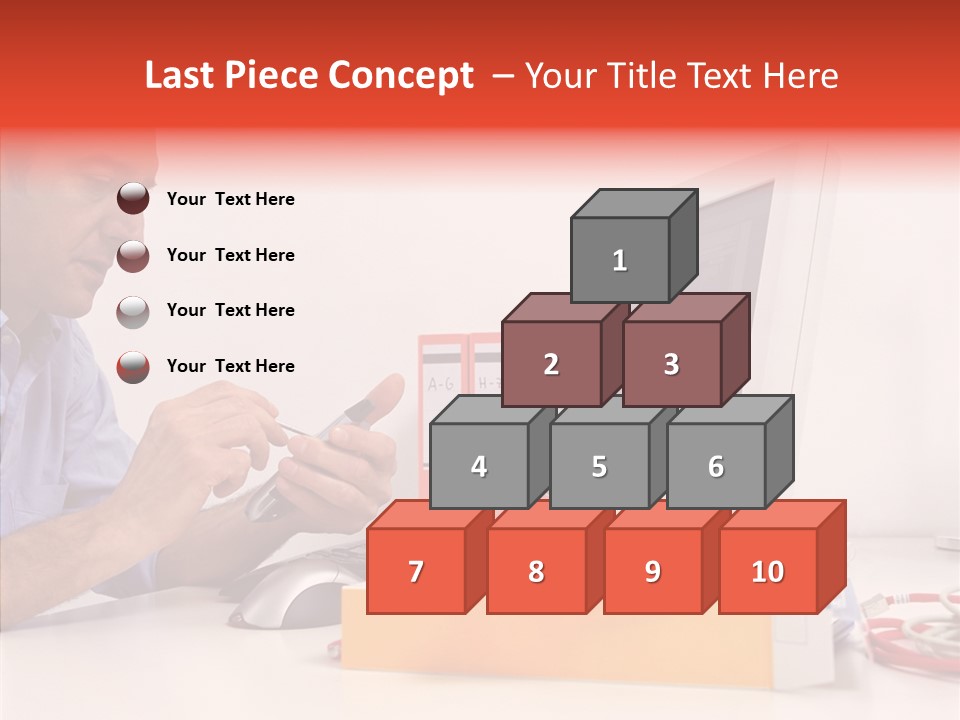 Manager Solves Tasks PowerPoint Template