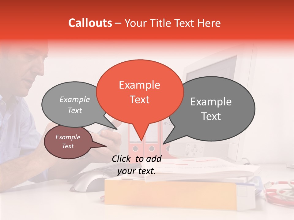 Manager Solves Tasks PowerPoint Template