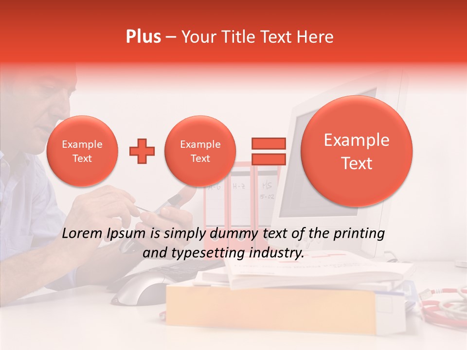 Manager Solves Tasks PowerPoint Template