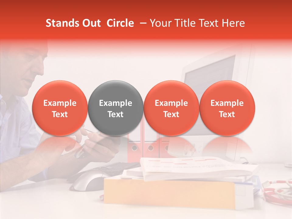 Manager Solves Tasks PowerPoint Template