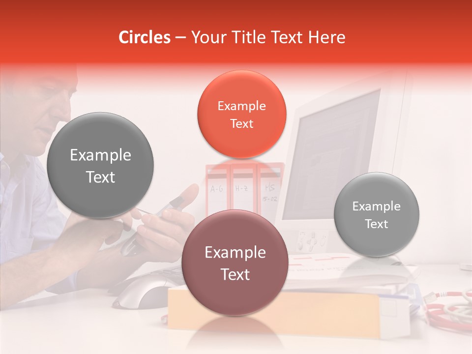 Manager Solves Tasks PowerPoint Template