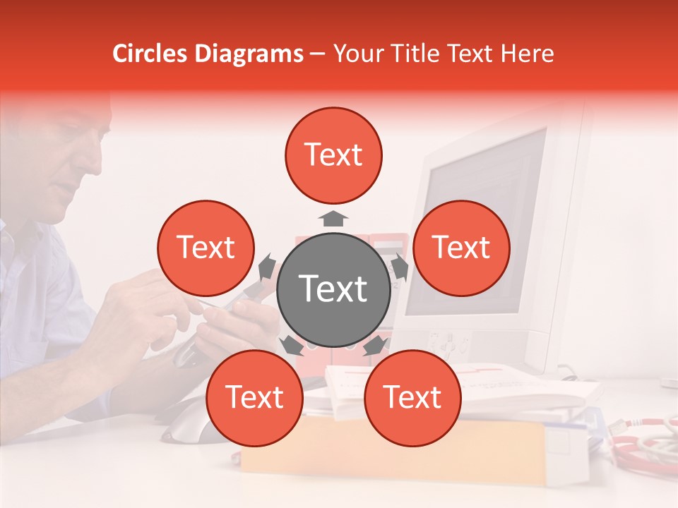 Manager Solves Tasks PowerPoint Template