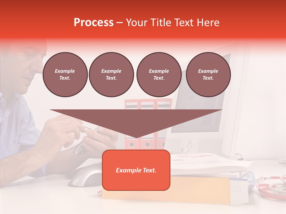 Manager Solves Tasks PowerPoint Template