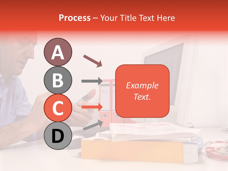 Manager Solves Tasks PowerPoint Template