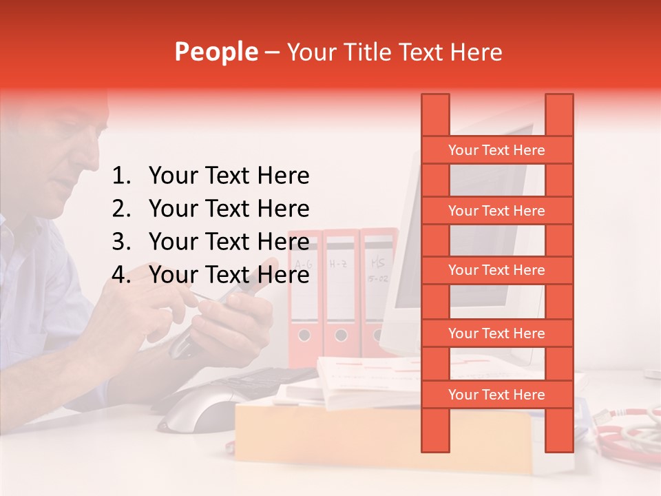 Manager Solves Tasks PowerPoint Template