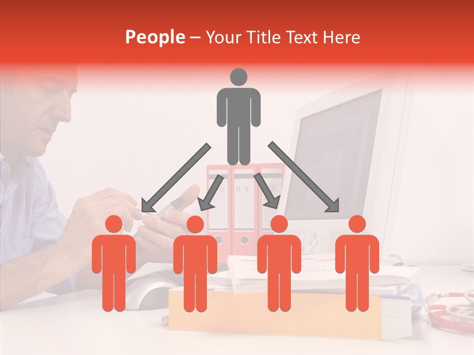 Manager Solves Tasks PowerPoint Template